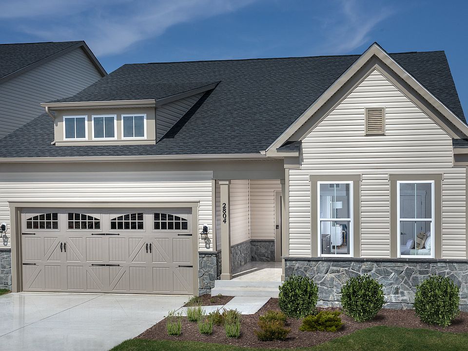 The exterior of the Monet II by Brookfield Residential at Two Rivers in Odenton, MD.