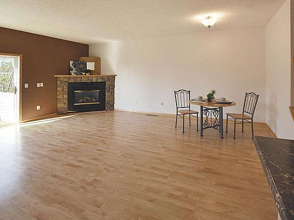 Living room with fire place
