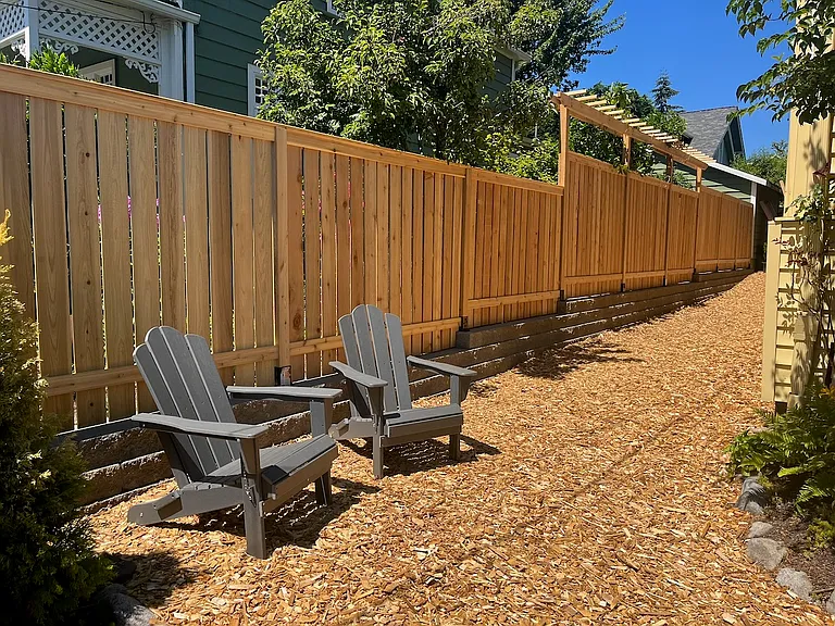 View of west side yard