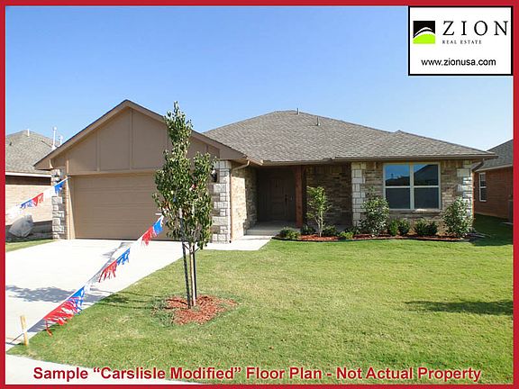 The Carlisle Modified Floor Plan by Home Creations and marketed by ZION Real Estate 800-ZION-USA and