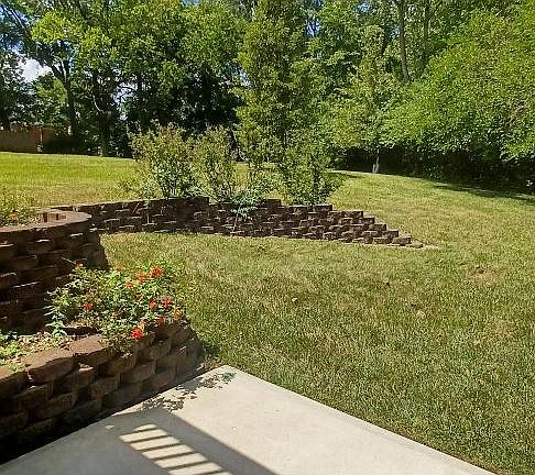 Patio and private backyard
