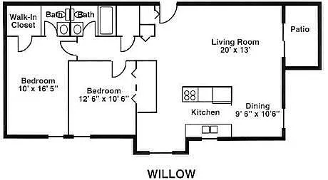 Floor plan The Willow