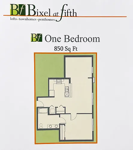 Floor plan 1 Bedroom