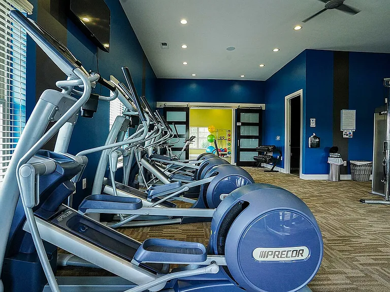 Cardio, strength, and a studio for your flow_this fitness center has everything, including direct access to the yoga studio.