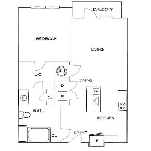 Floor plan Design 1B