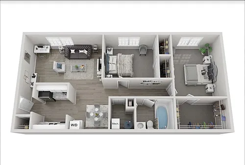 Floor plan 2x1 Upgraded