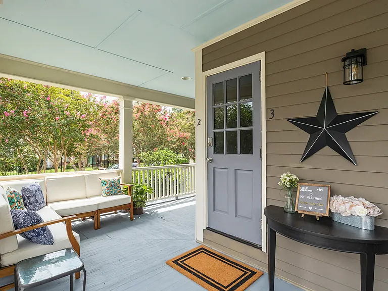 Main door to enter stairway to unit