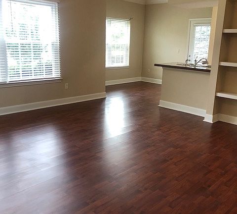 Looking at the living room from the front door.