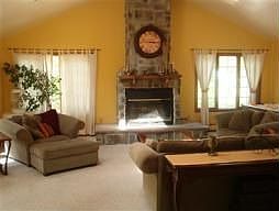 Enormous Family Room w/Stone Fireplace