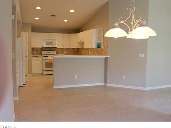 View of kitchen from dining area