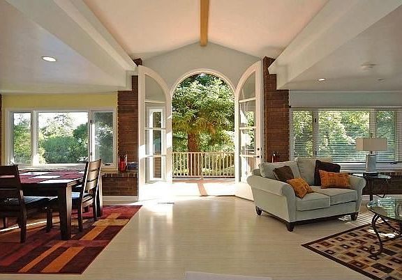 Dining and Great Rooms Looking towards Back Yard