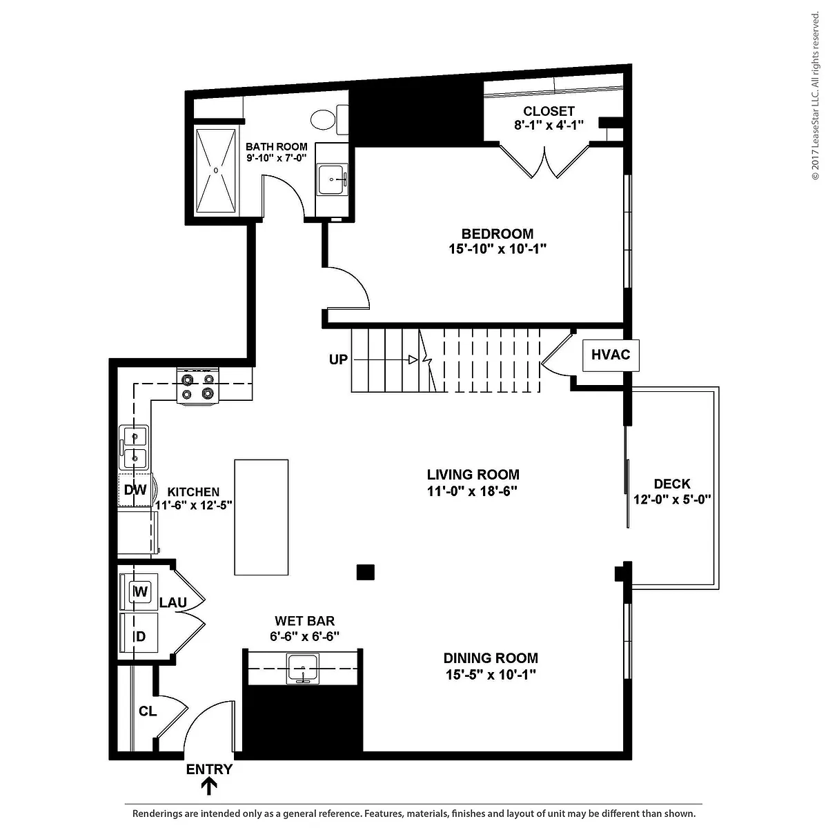Floor plan 2 Bedroom - B6M