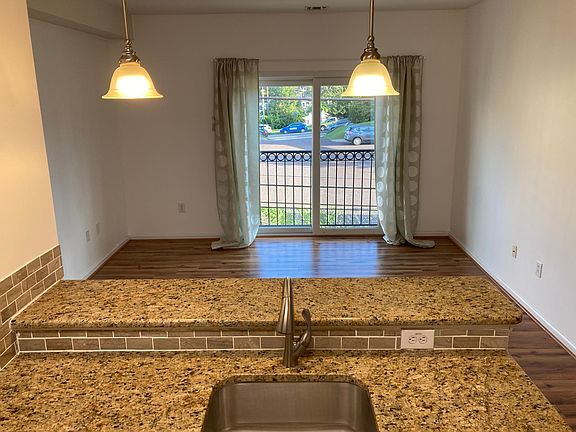 View from kitchen to living room