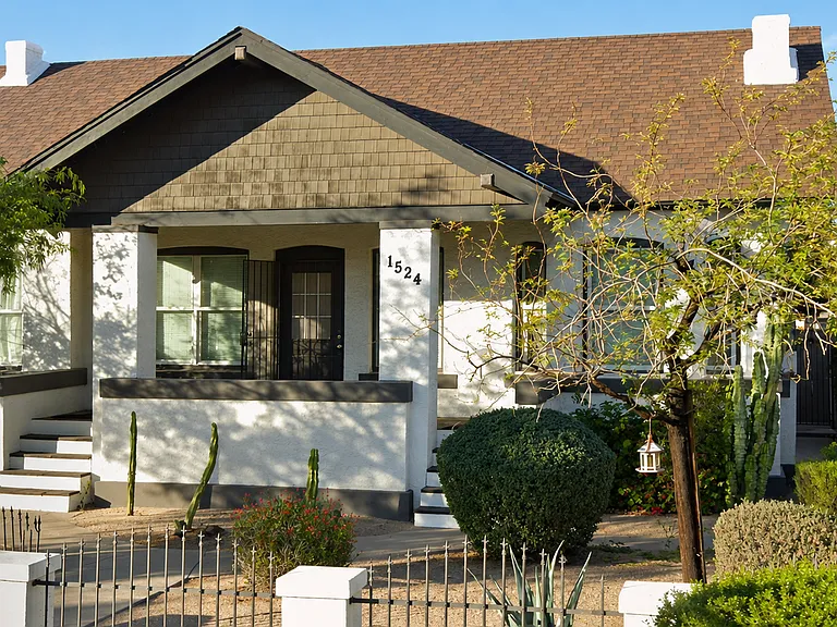 Exterior of the House, gated house in back