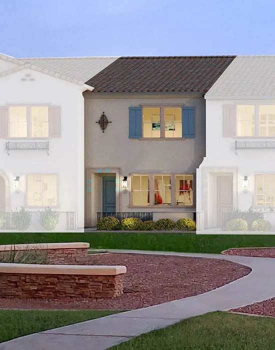 Residence 2 Spanish Elevation Rendering
