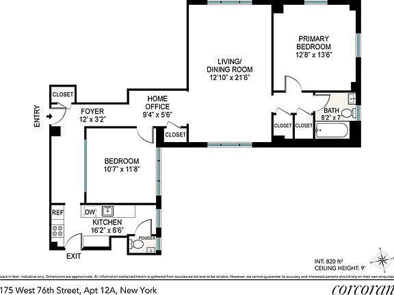 2nd image of 175 W 76th St APT 12A