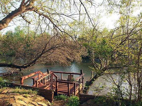 Backyard lake & private dock