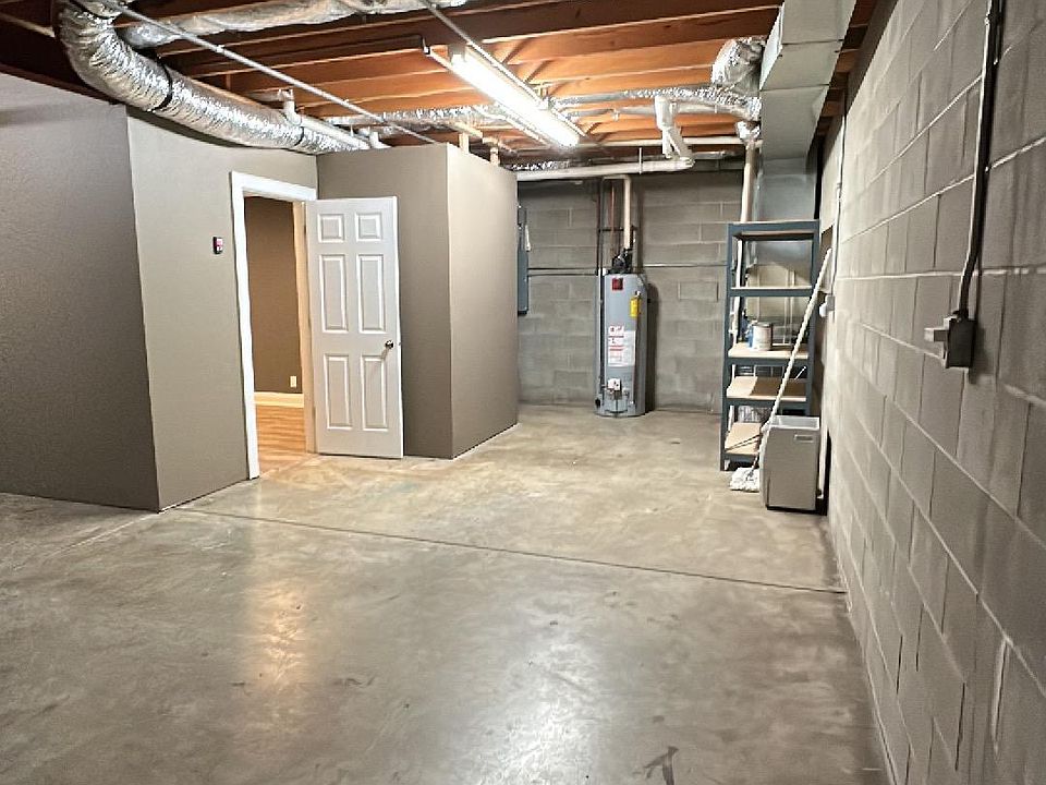Storage and in basement with garage area