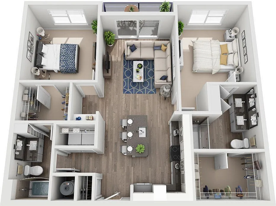 Floor plan B1b