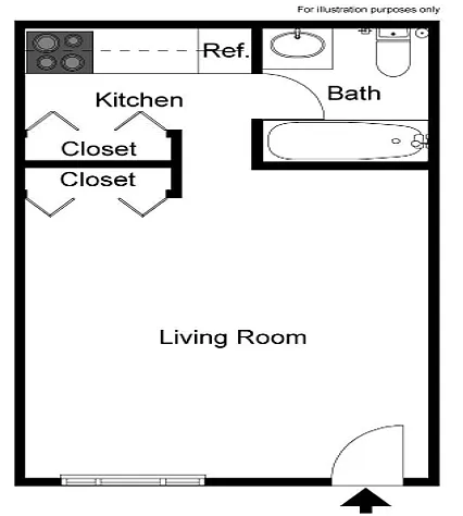 Floor plan Studio