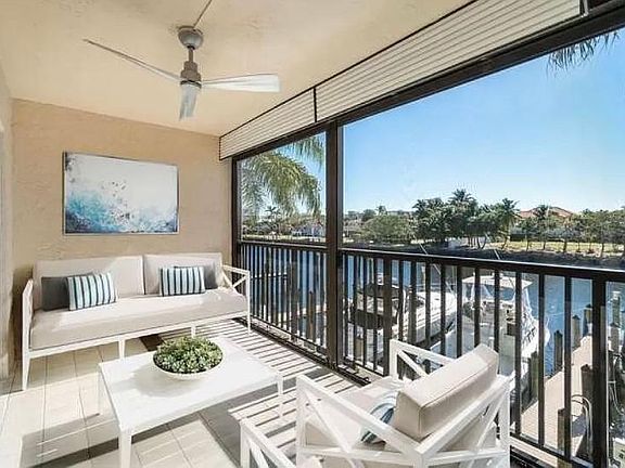 patio overlooking the extra wide canal