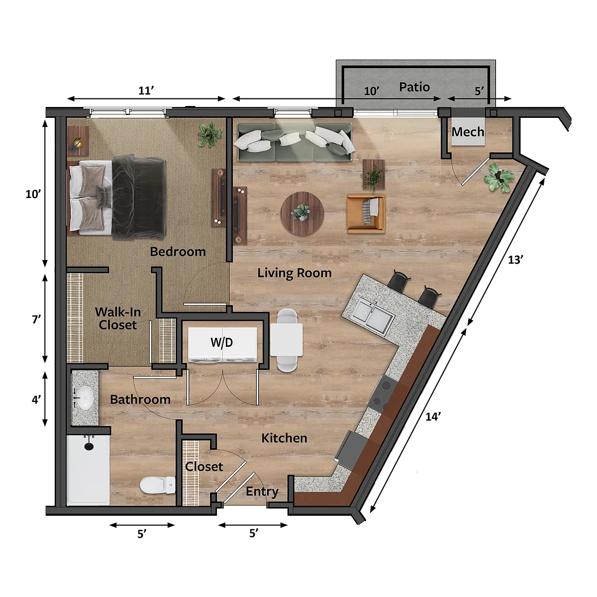 Floor plan Columbine (A3)