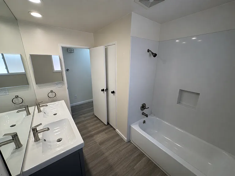 Hallway bathroom.