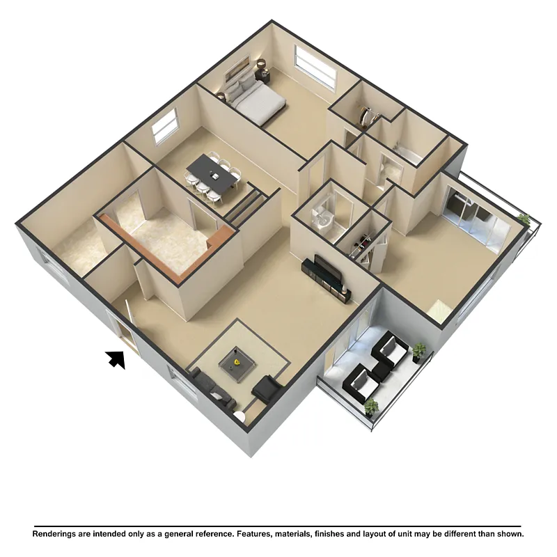 Floor plan 2 Bedroom