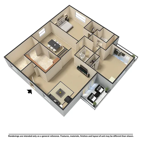 Floor plan 2 Bedroom