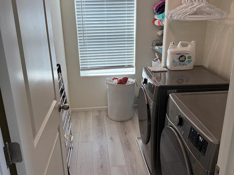 Laundry room located upstairs near master bedroom