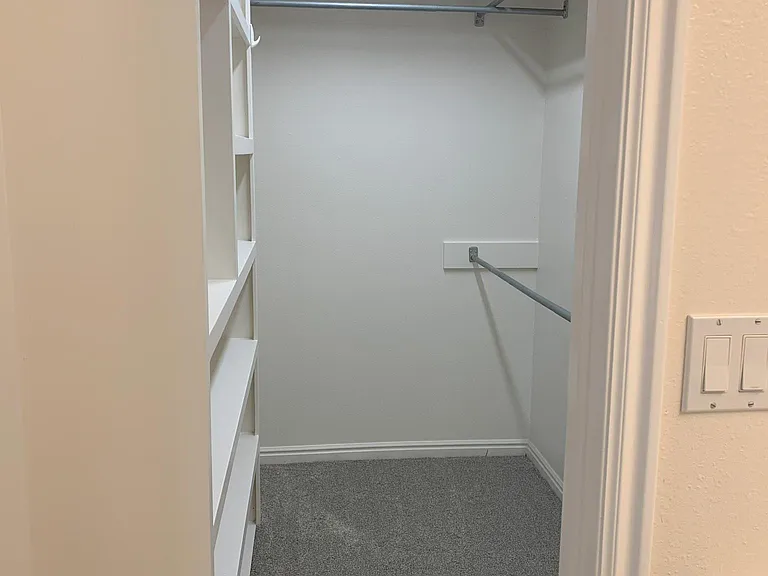 Master walk-in closet