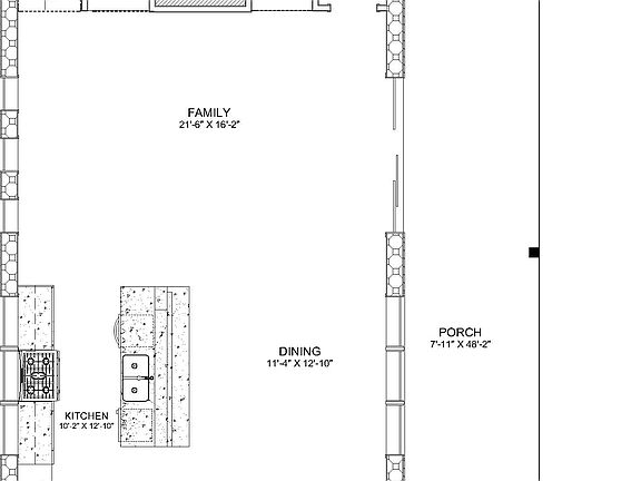 4BR 3.5BATH Floor Plan 1st Floor