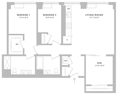 Floor plan B7B