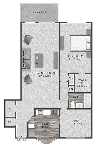 Floor plan A3 1x1D