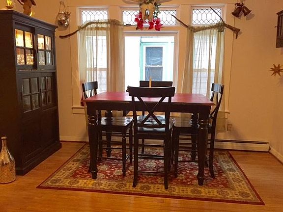 Dining area in living room