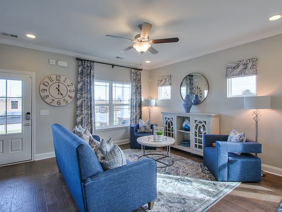 The Baymont Front Entrance Living Area This is a model representation, not the actual home