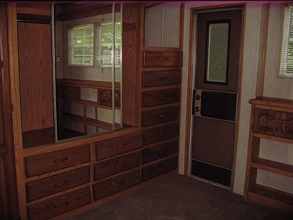 bedroom with storage