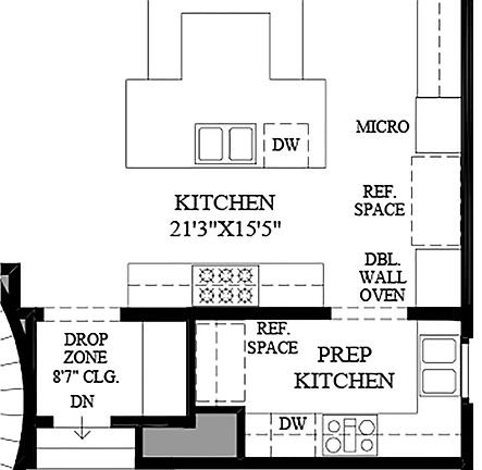Optional Prep Kitchen
