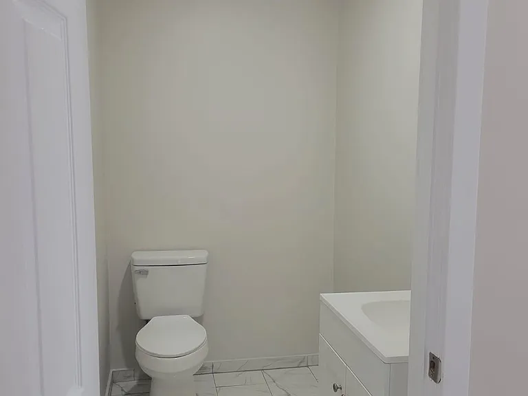 Spacious half-bath on main floor.