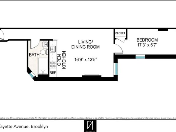2nd image of 344 Lafayette Ave APT 1B