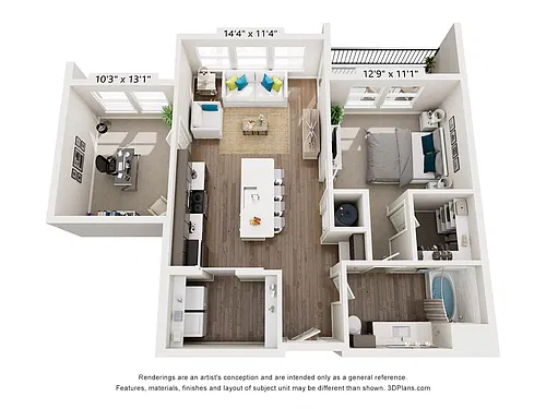 Floor plan The League