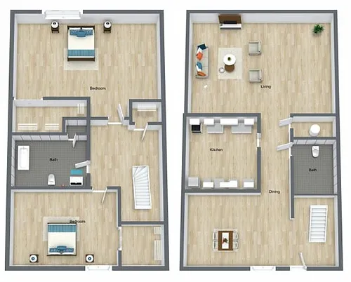 Floor plan Fern Partial Renovated
