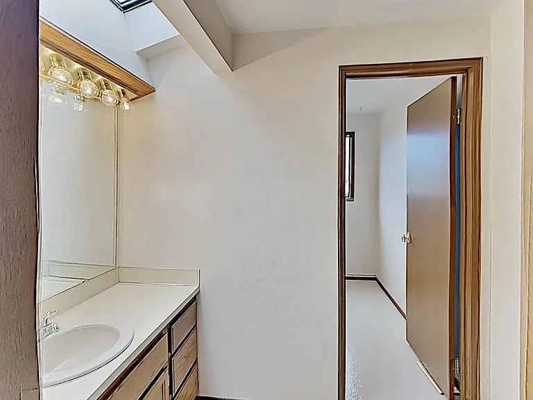 powder room, upstairs