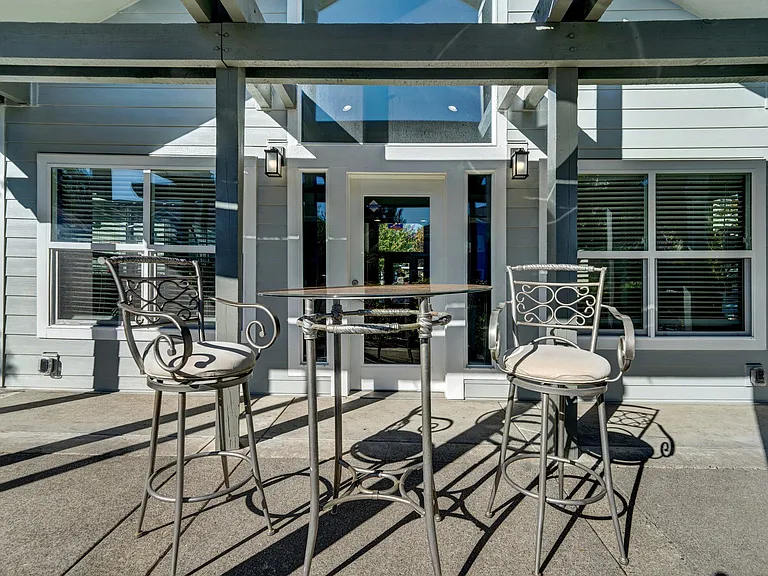 Back patio clubhouse Aloha Oregon Quatama Village Apartments