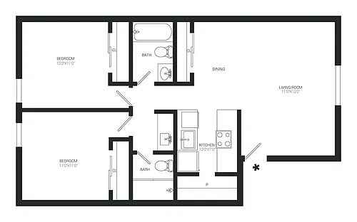 Floor plan Hickory