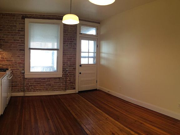 Kitchen with back door