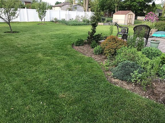 Large flat backyard
