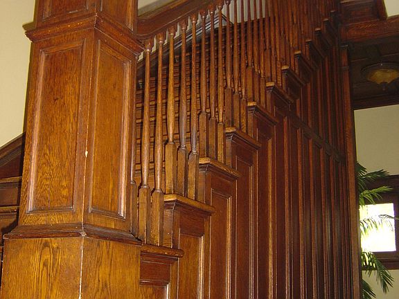 Oak Paneled Staircase