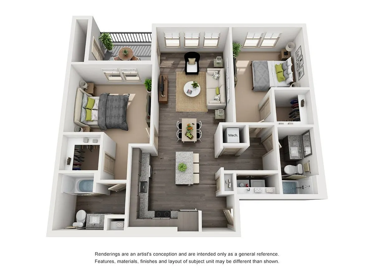 Floor plan B2 - Crystal River