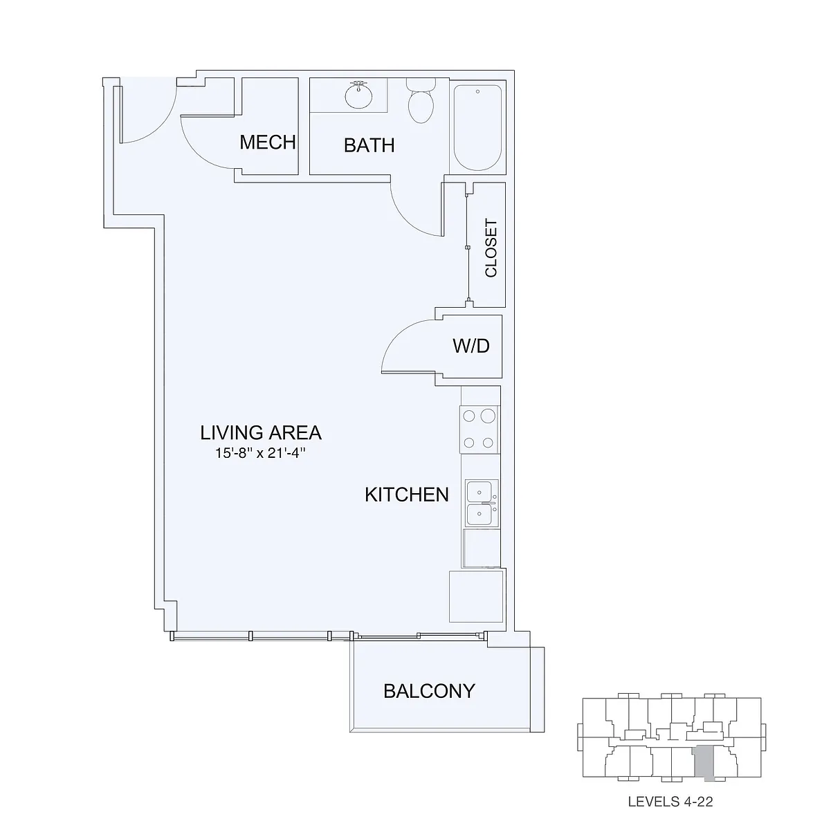 Floor plan Studio 4